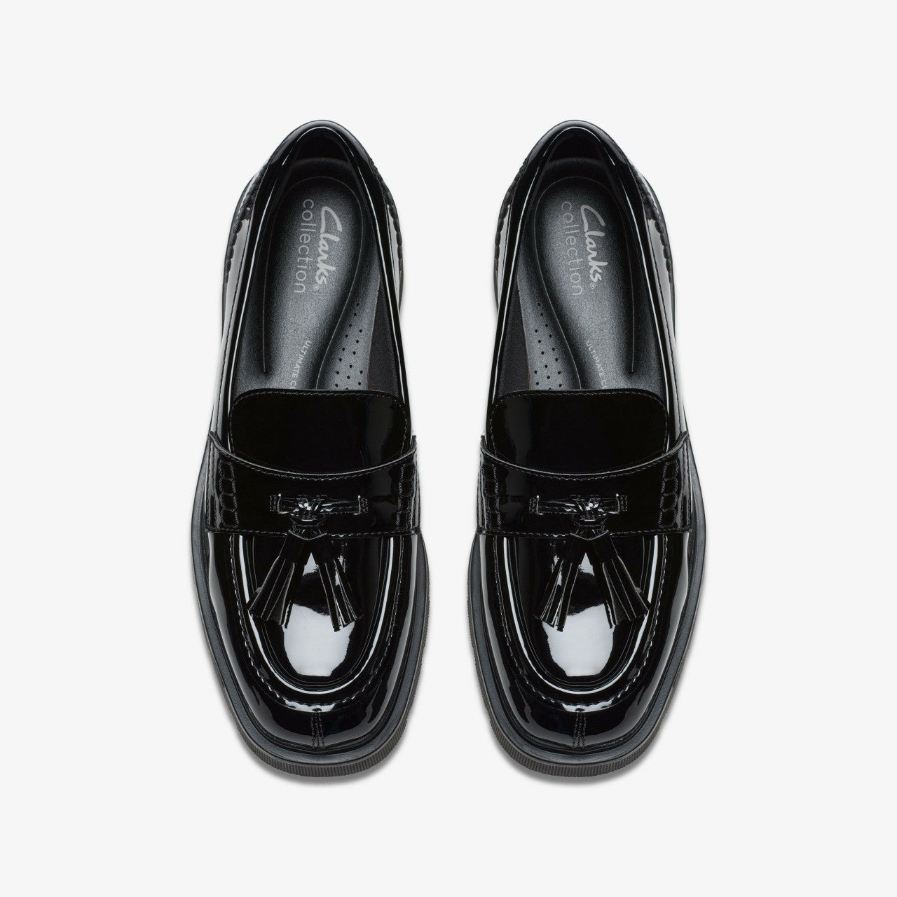 Lauryl Tassel Black Patent Clarks Women