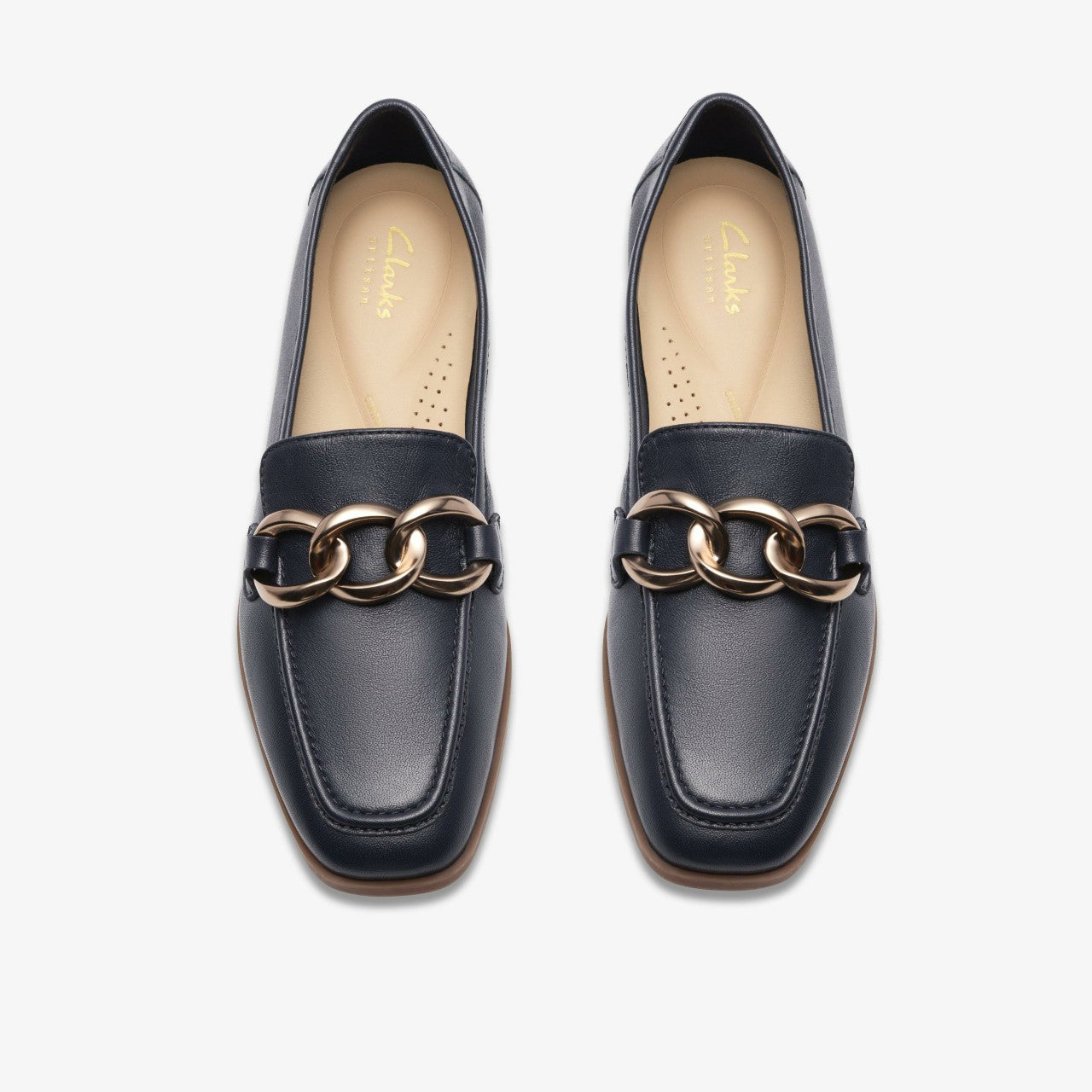 Sarafyna Iris Navy Leather Clarks Women
