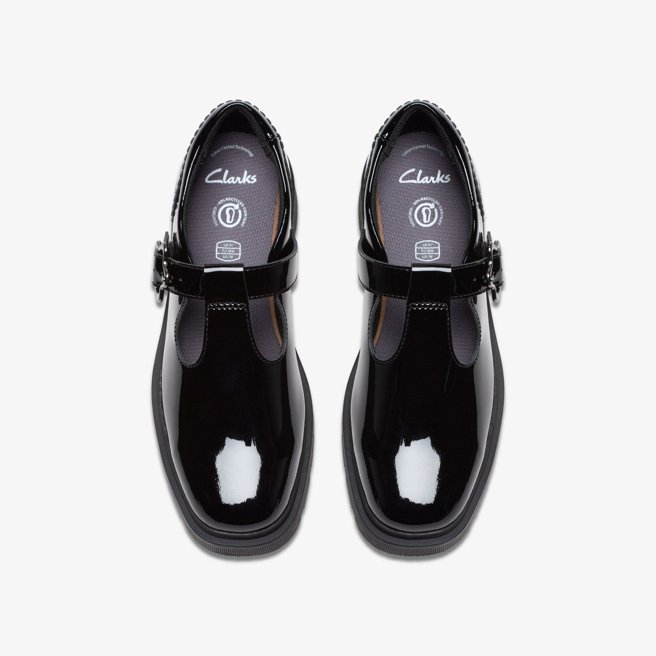 Eris Hope Youth Black Patent Clarks Kids