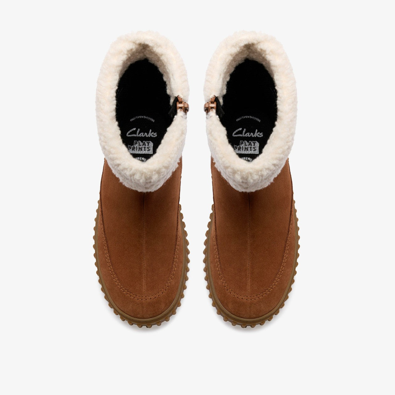 Cove Snug Kid Tan Suede Clarks Kids