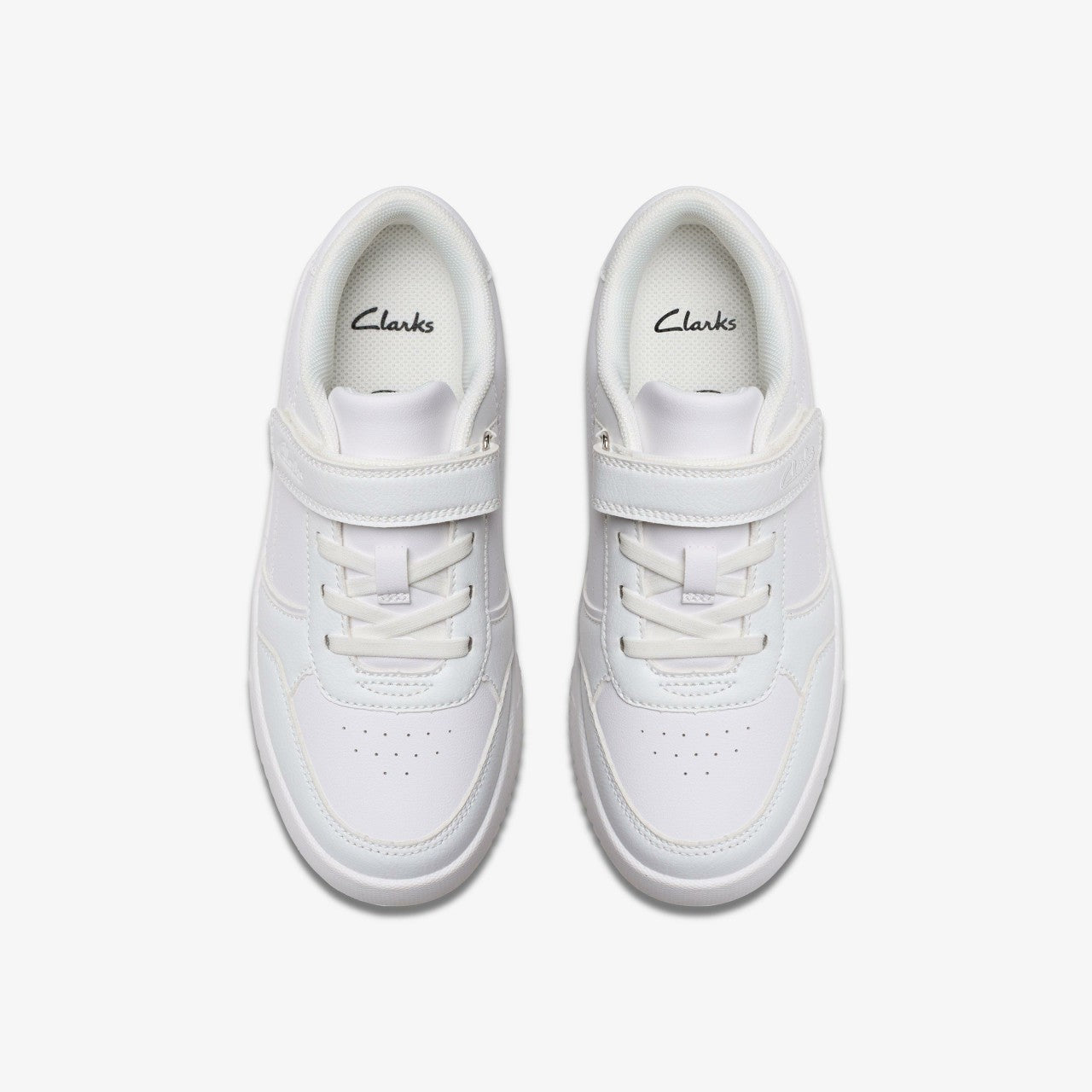 Barley Step Kid White/White Clarks Kids