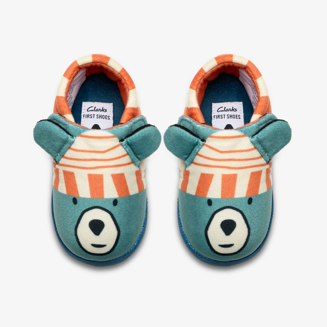 Fluffy Snug Toddler Orange Combination Clarks Kids
