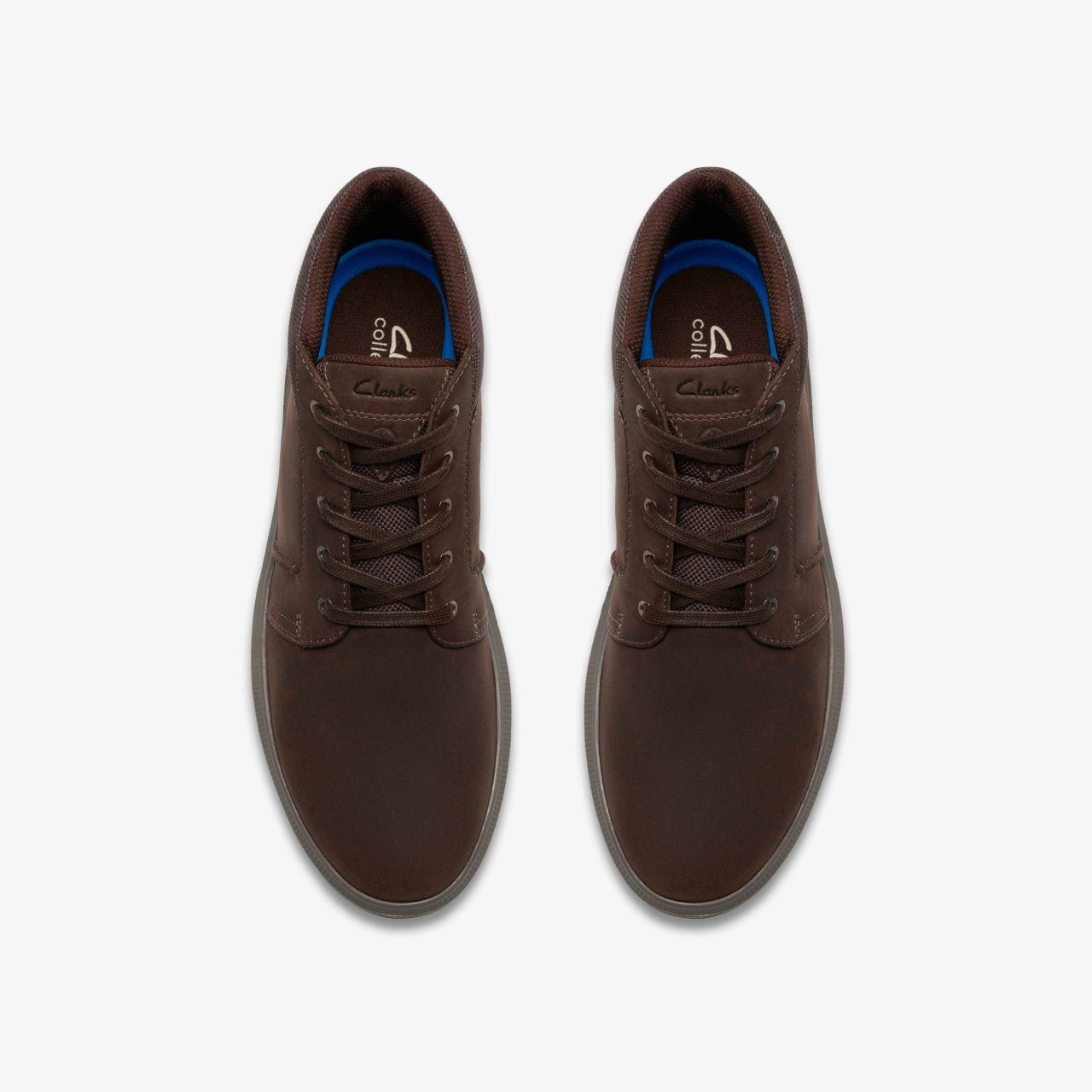 Brodin Mid Dark Brown Leather Clarks Men