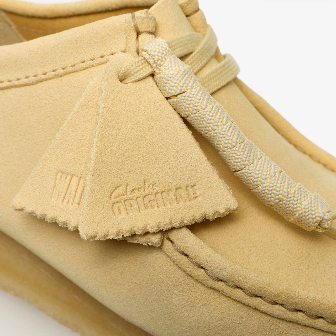 Wallabee Pale Yellow Suede Clarks Men