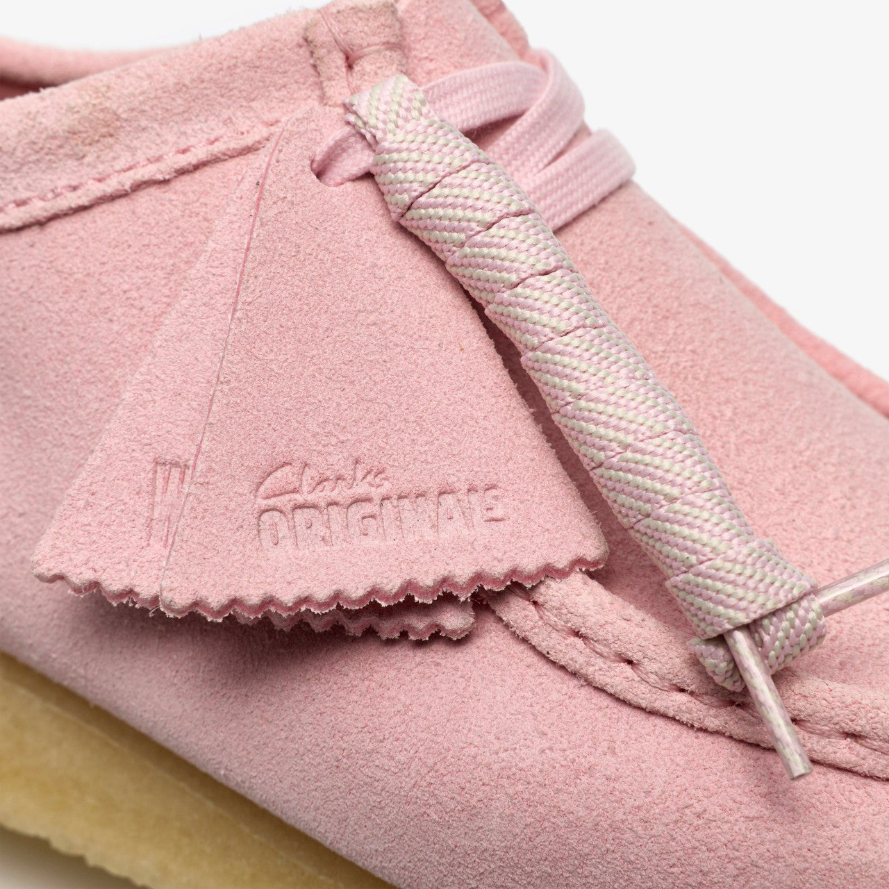 Wallabee Light Pink Suede Clarks Men