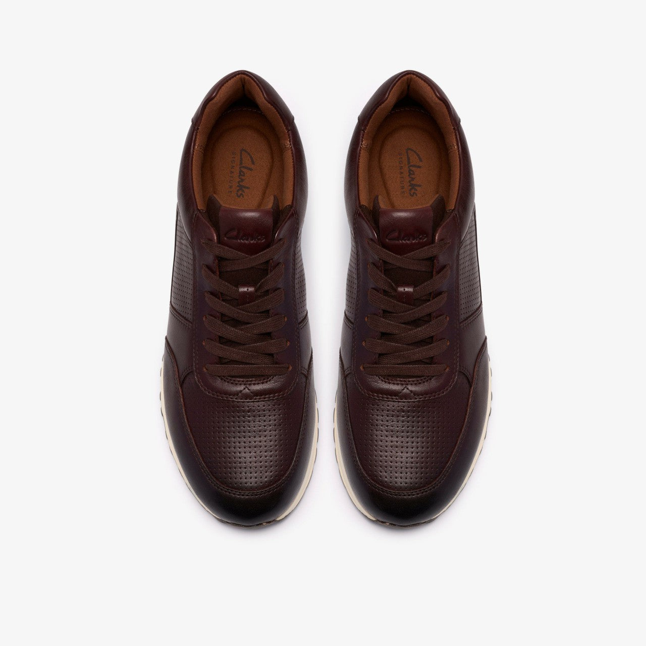 Radwell Tie Brown Leather Clarks Men