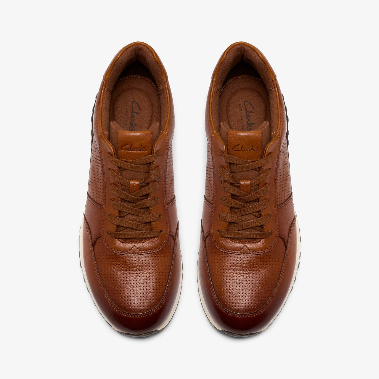 Radwell Tie Tan Leather Clarks Men
