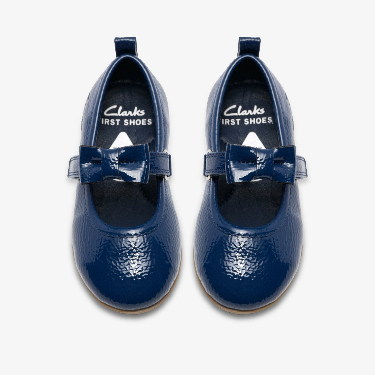 Charm Bow Toddler Navy Patent Clarks Babies|Kids