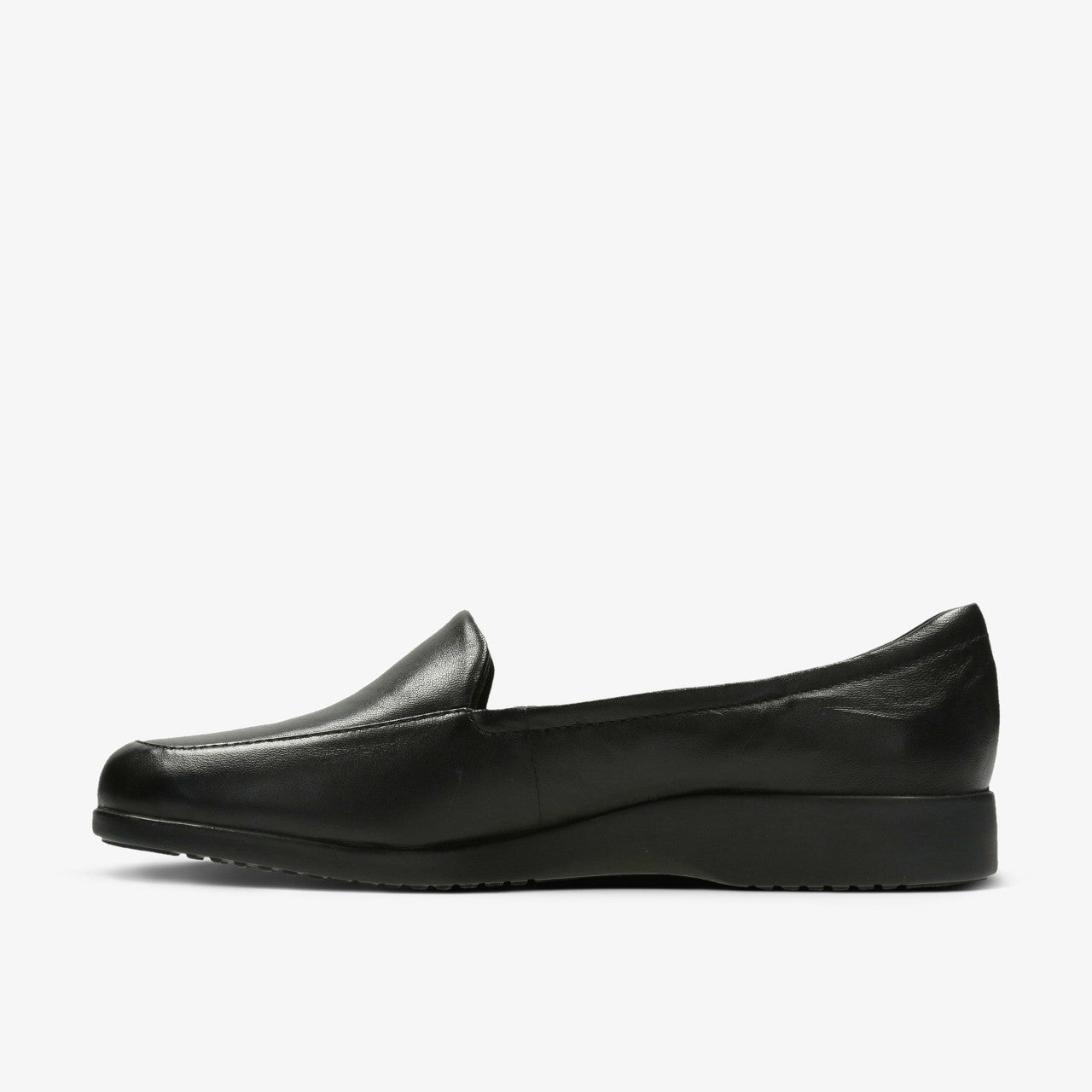 Georgia Loafer Black Leather Clarks Women