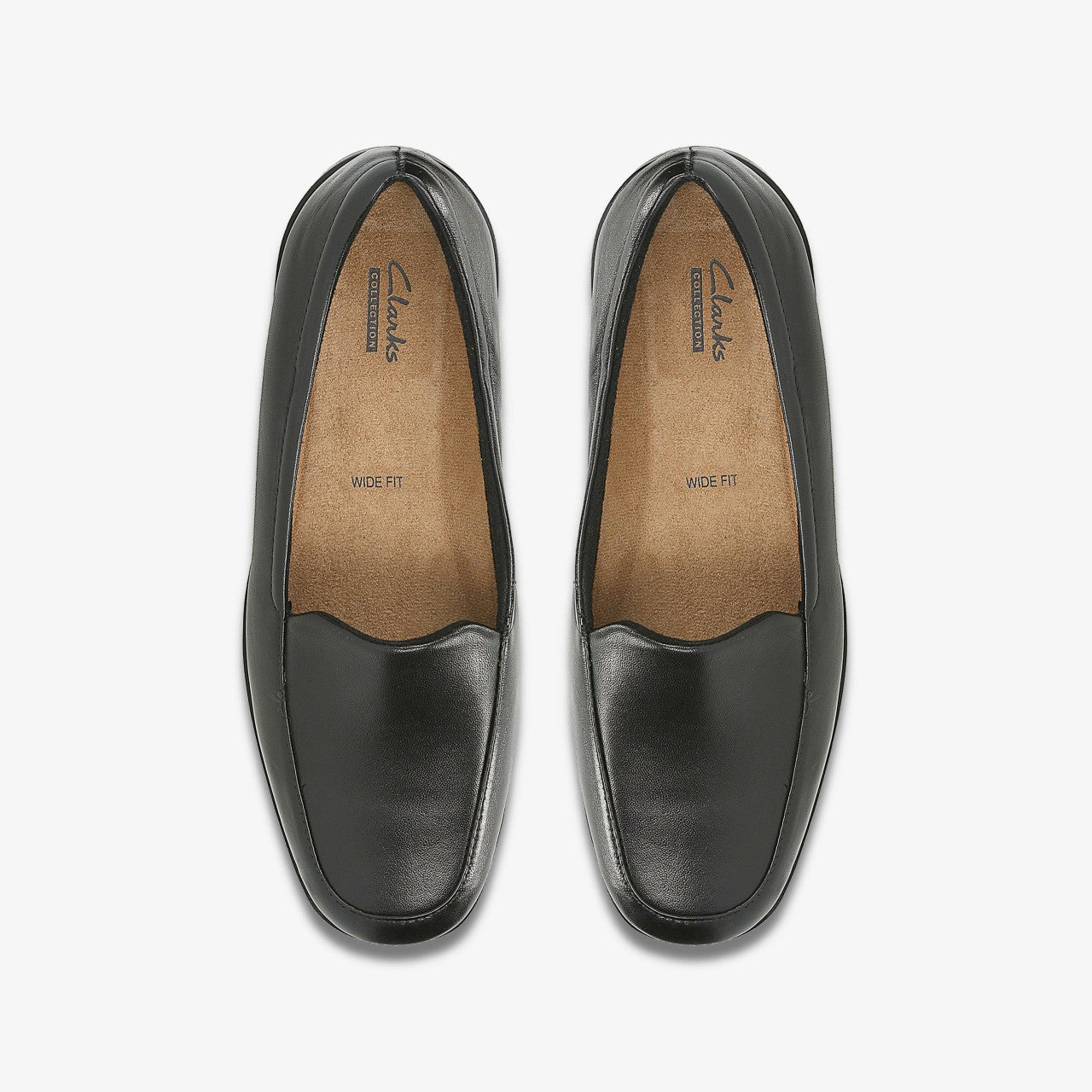 Georgia Loafer Black Leather Clarks Women