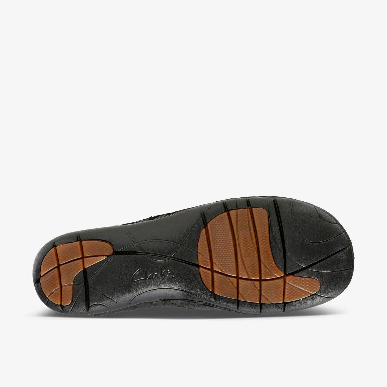 Un Loop Black Leather Clarks Women