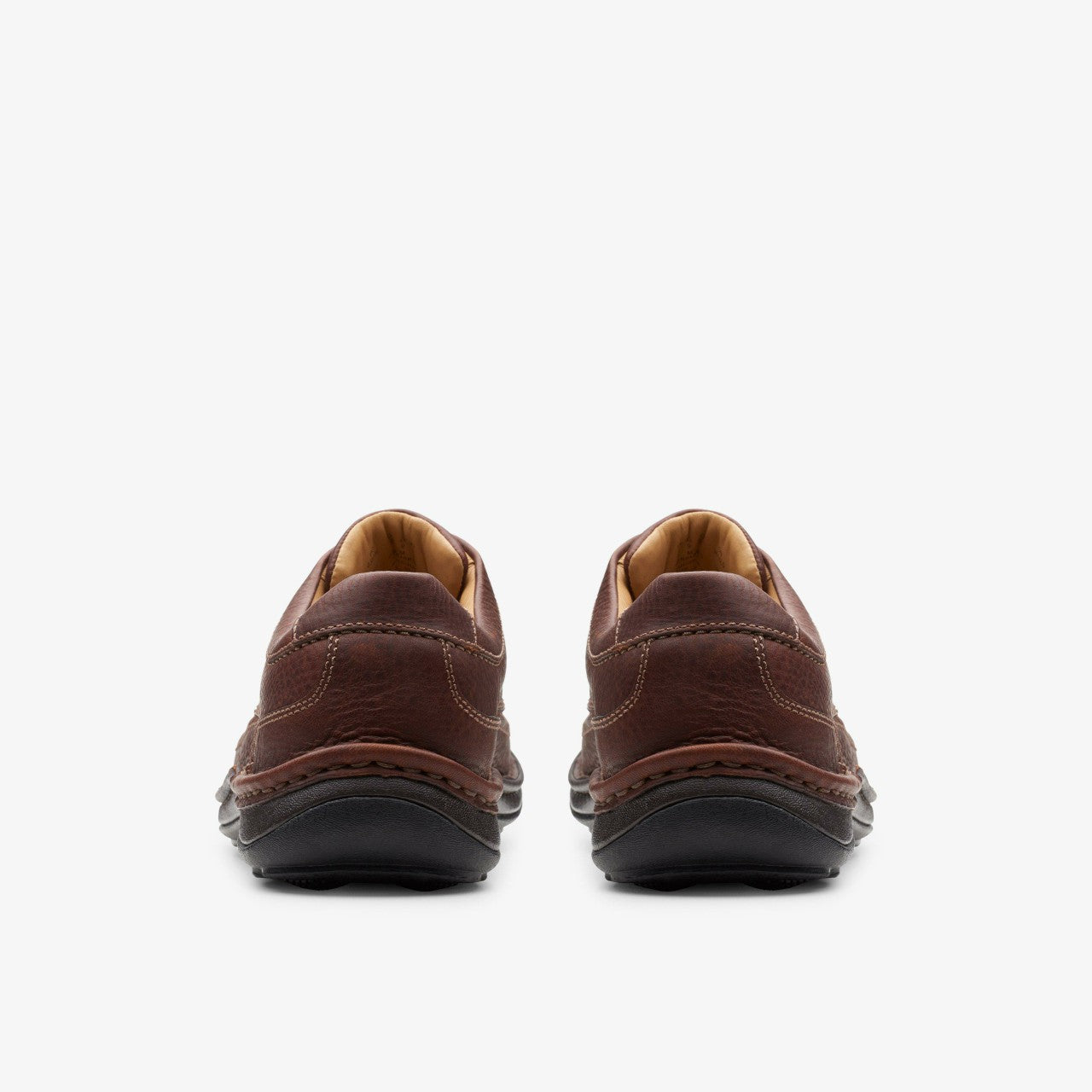 Nature Three Mahogany Leather Clarks Men