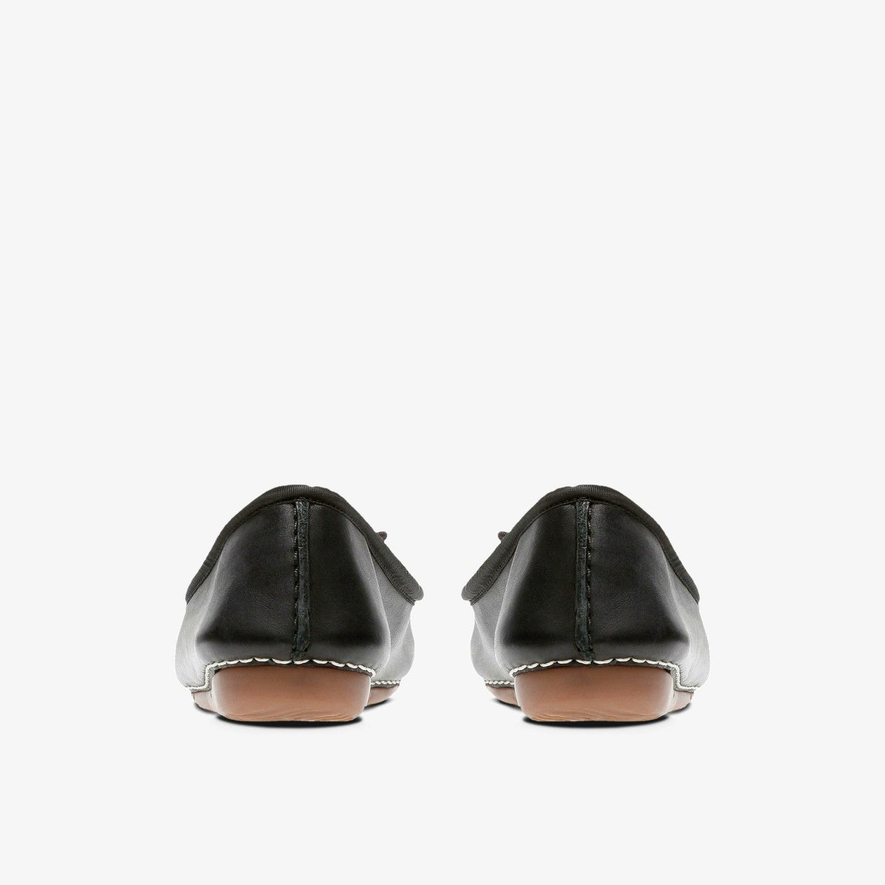 Freckle Ice Black Leather Clarks Women