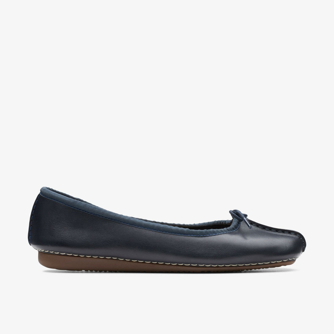 Freckle Ice Navy Leather Clarks Women
