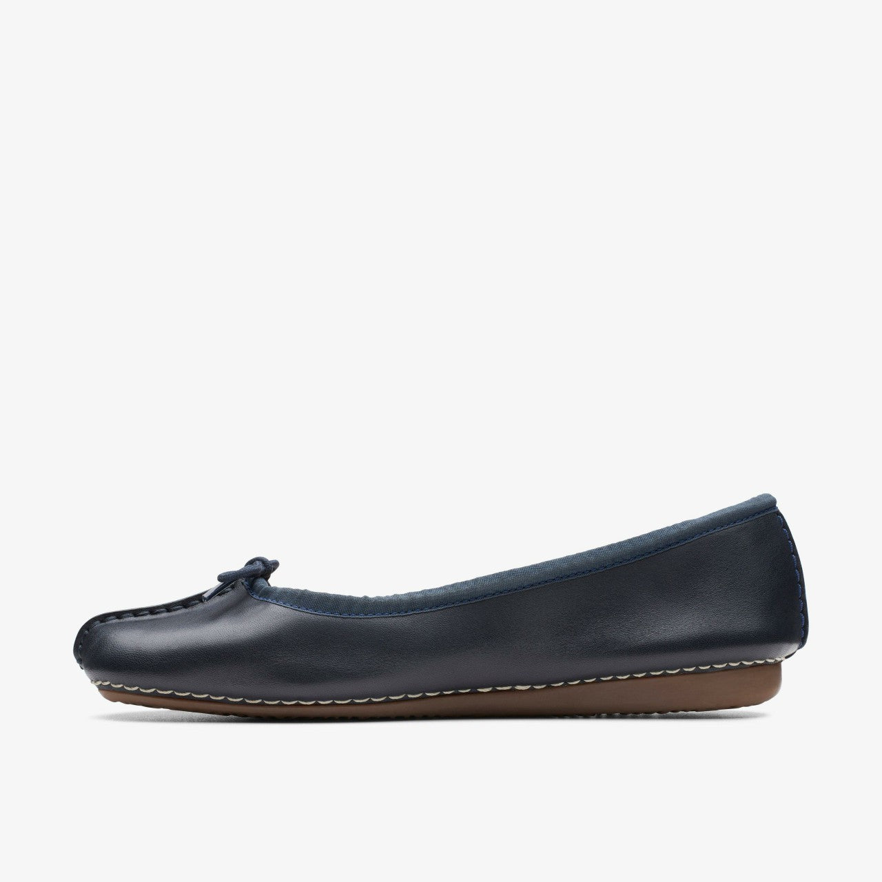Freckle Ice Navy Leather Clarks Women