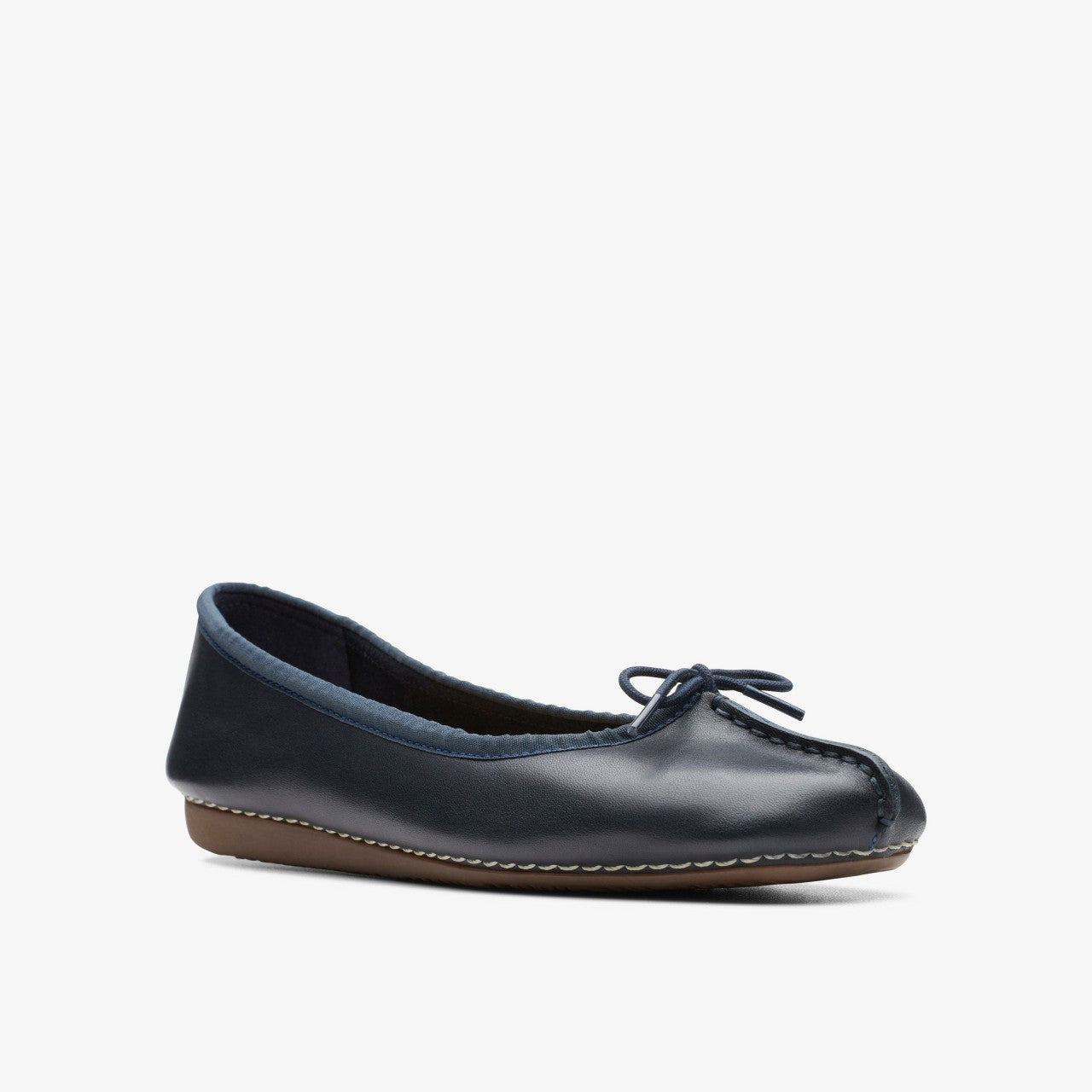 Freckle Ice Navy Leather Clarks Women