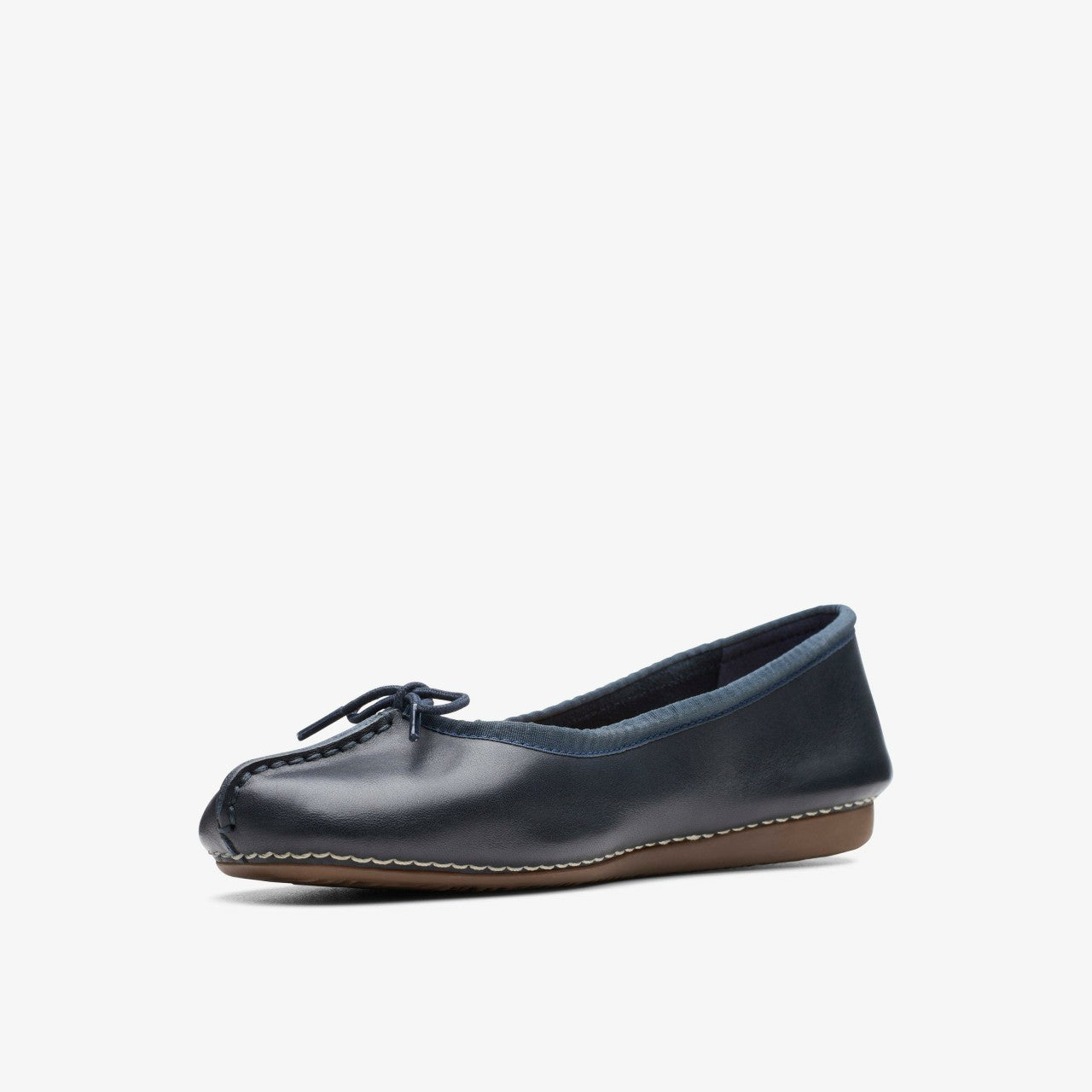 Freckle Ice Navy Leather Clarks Women