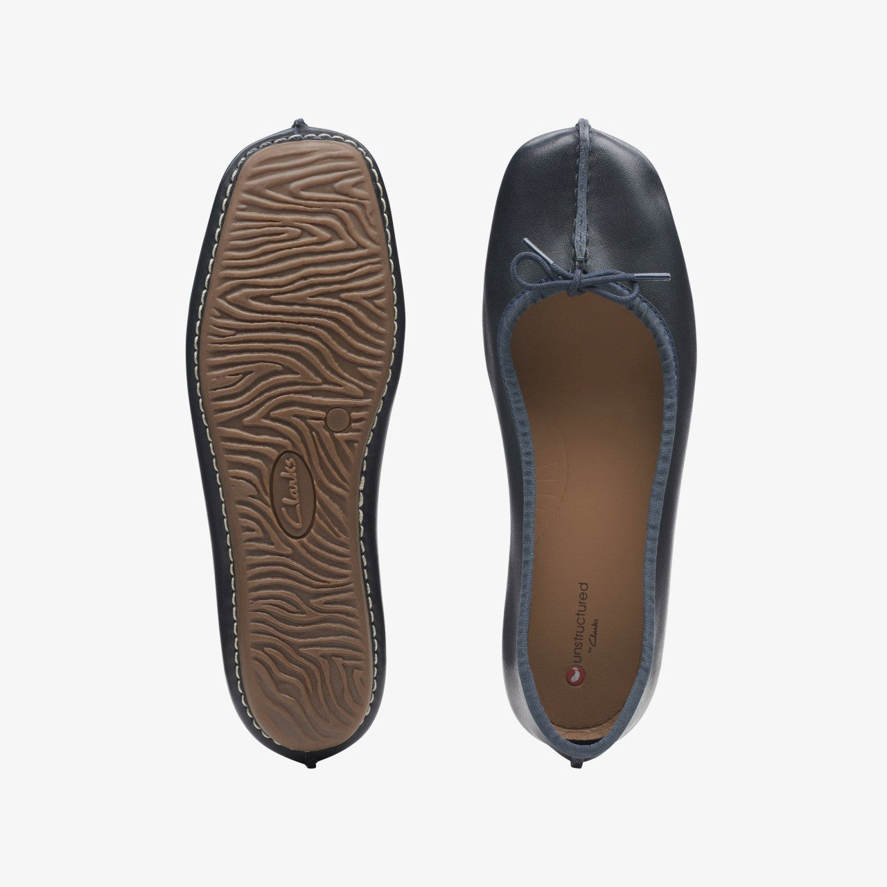 Freckle Ice Navy Leather Clarks Women