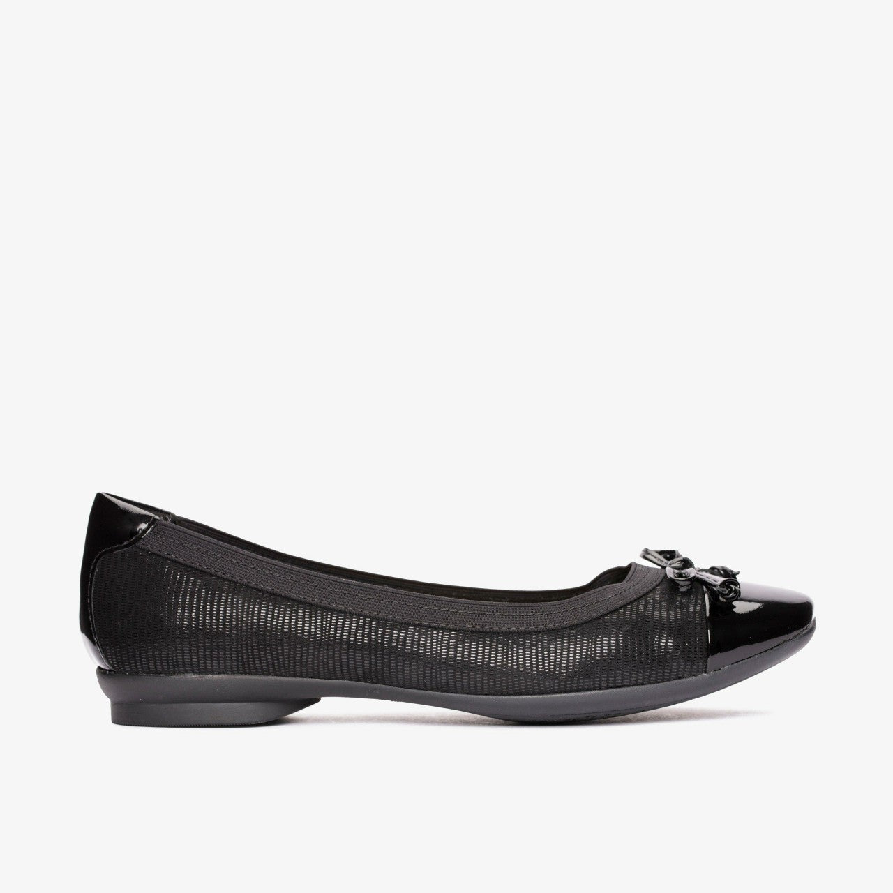 Candra Glow Black Suede Clarks Women