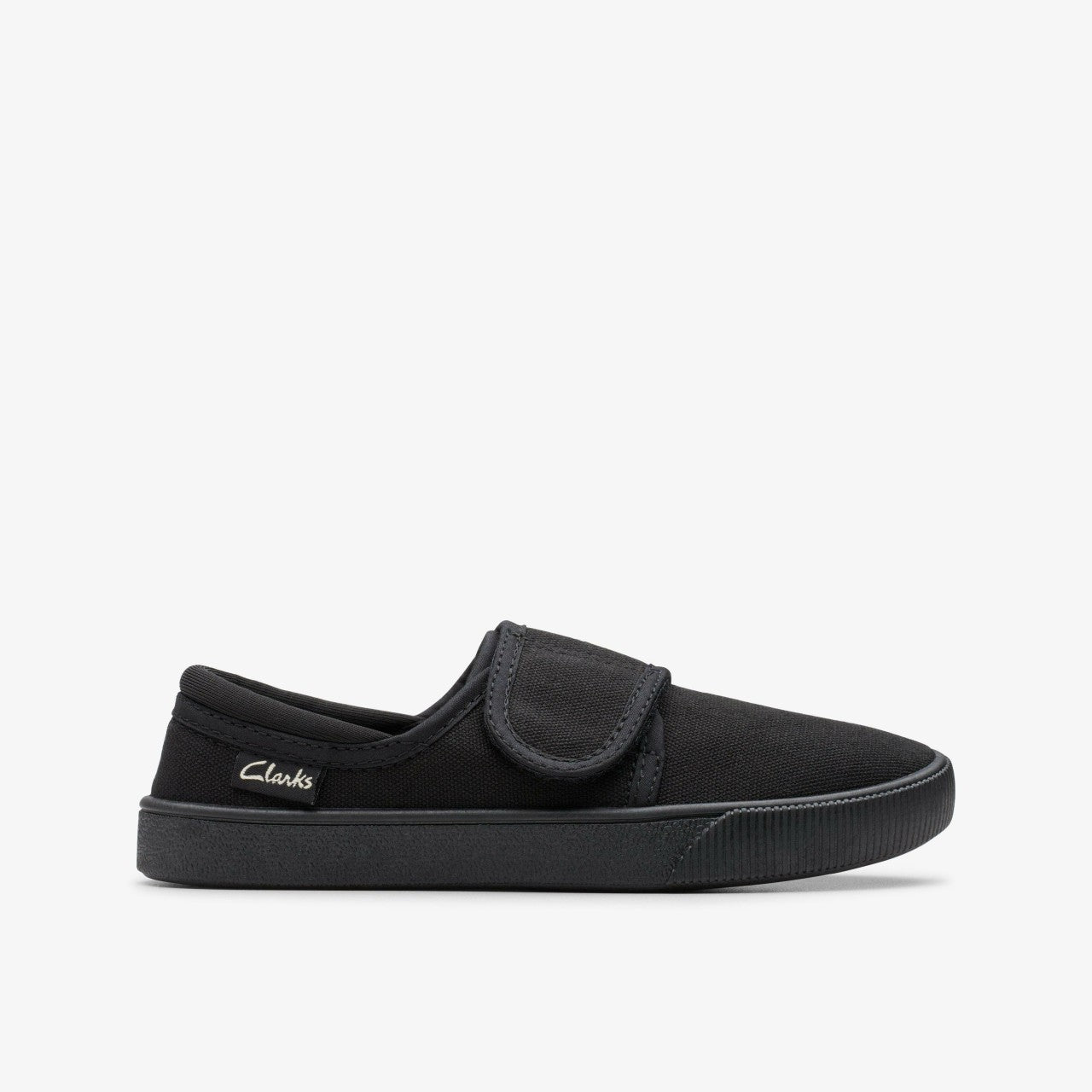 Hopper Run Black Fabric Clarks Kids