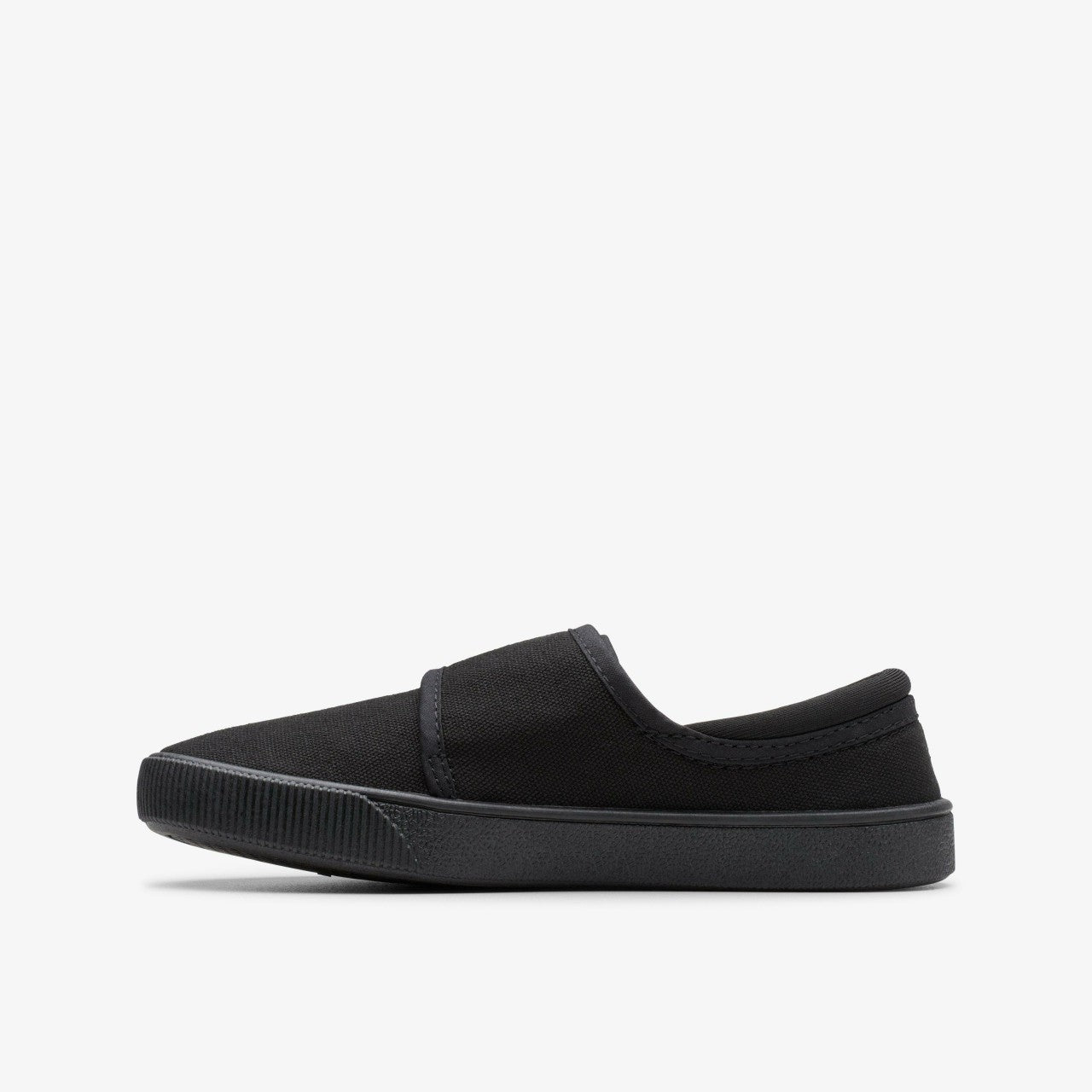 Hopper Run Black Fabric Clarks Kids