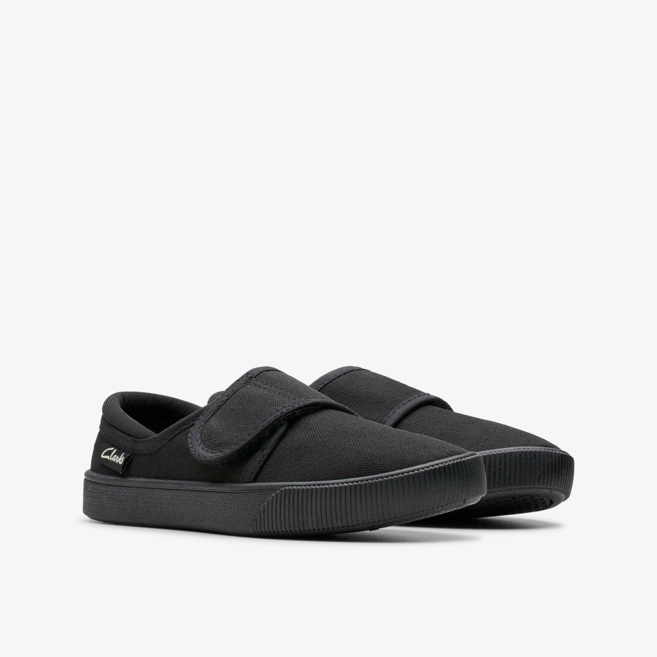 Hopper Run Black Fabric Clarks Kids