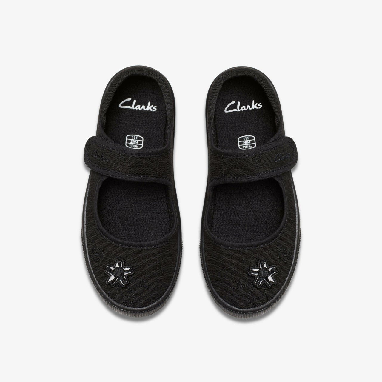 Hopper Go Black Fabric Clarks Kids