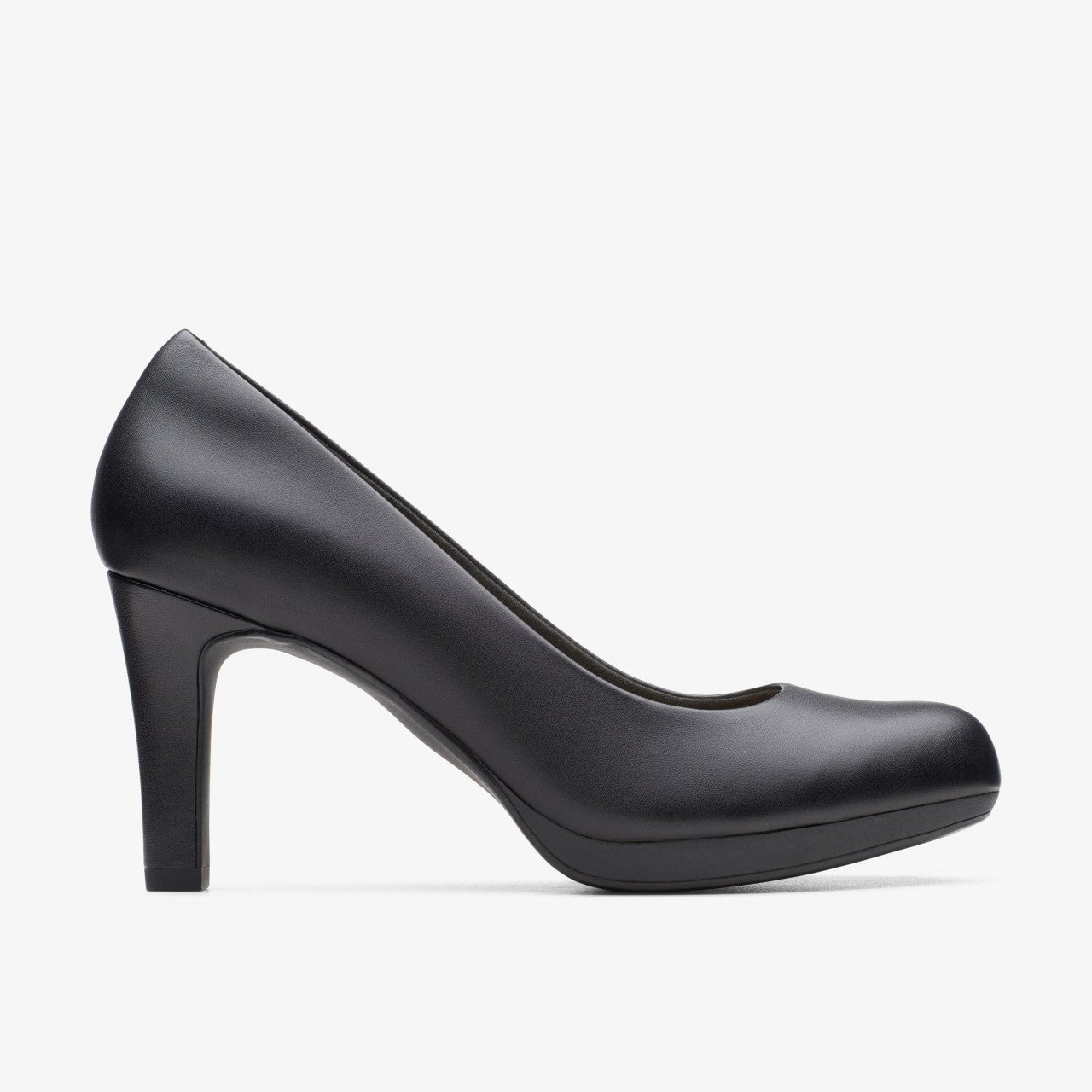 Adriel Viola Black Leather Clarks Women
