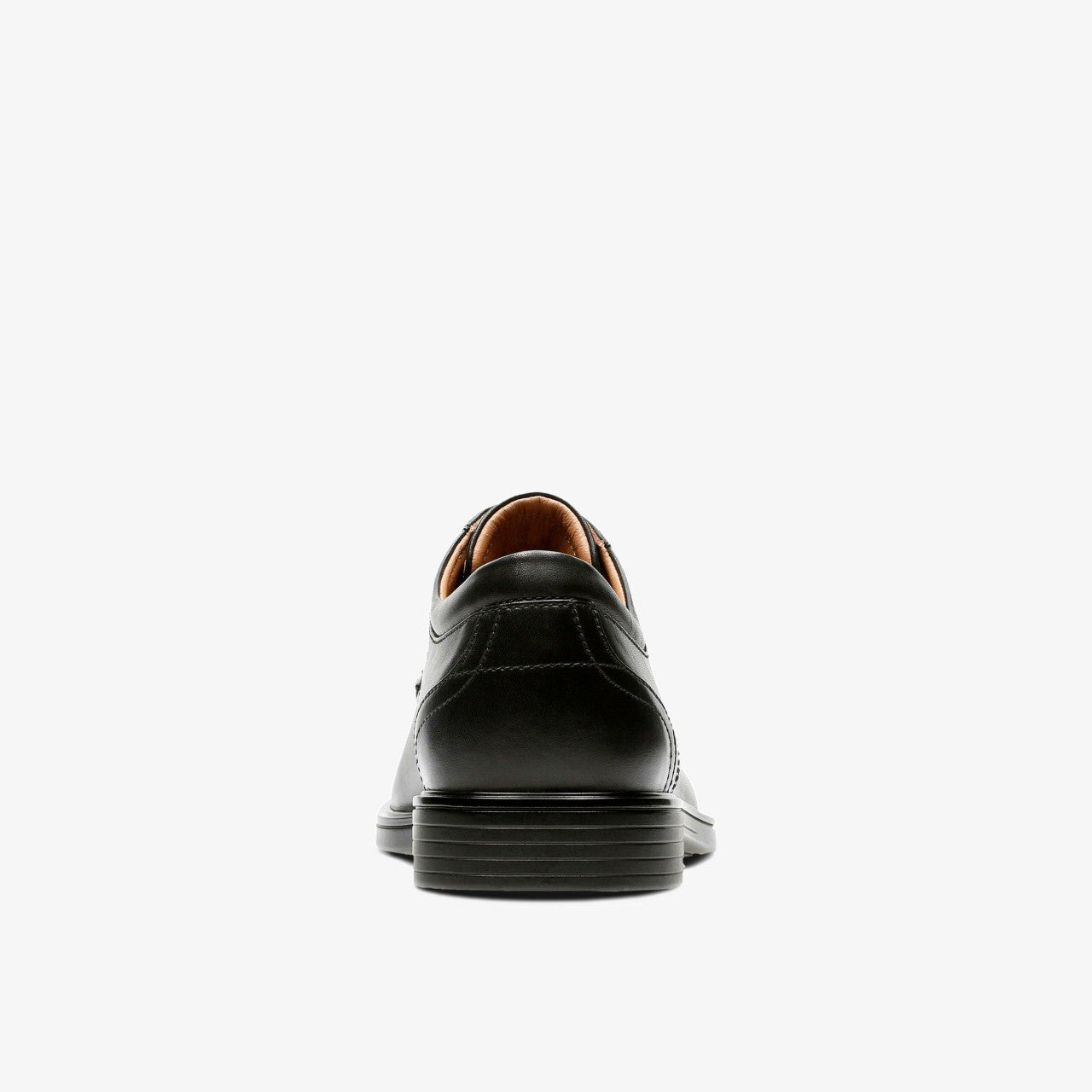 Un Aldric Park Black Leather Clarks Men
