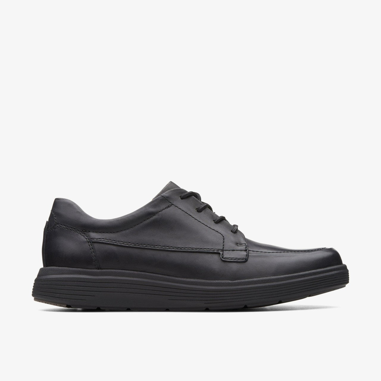 Un Abode Ease Black Leather Clarks Men