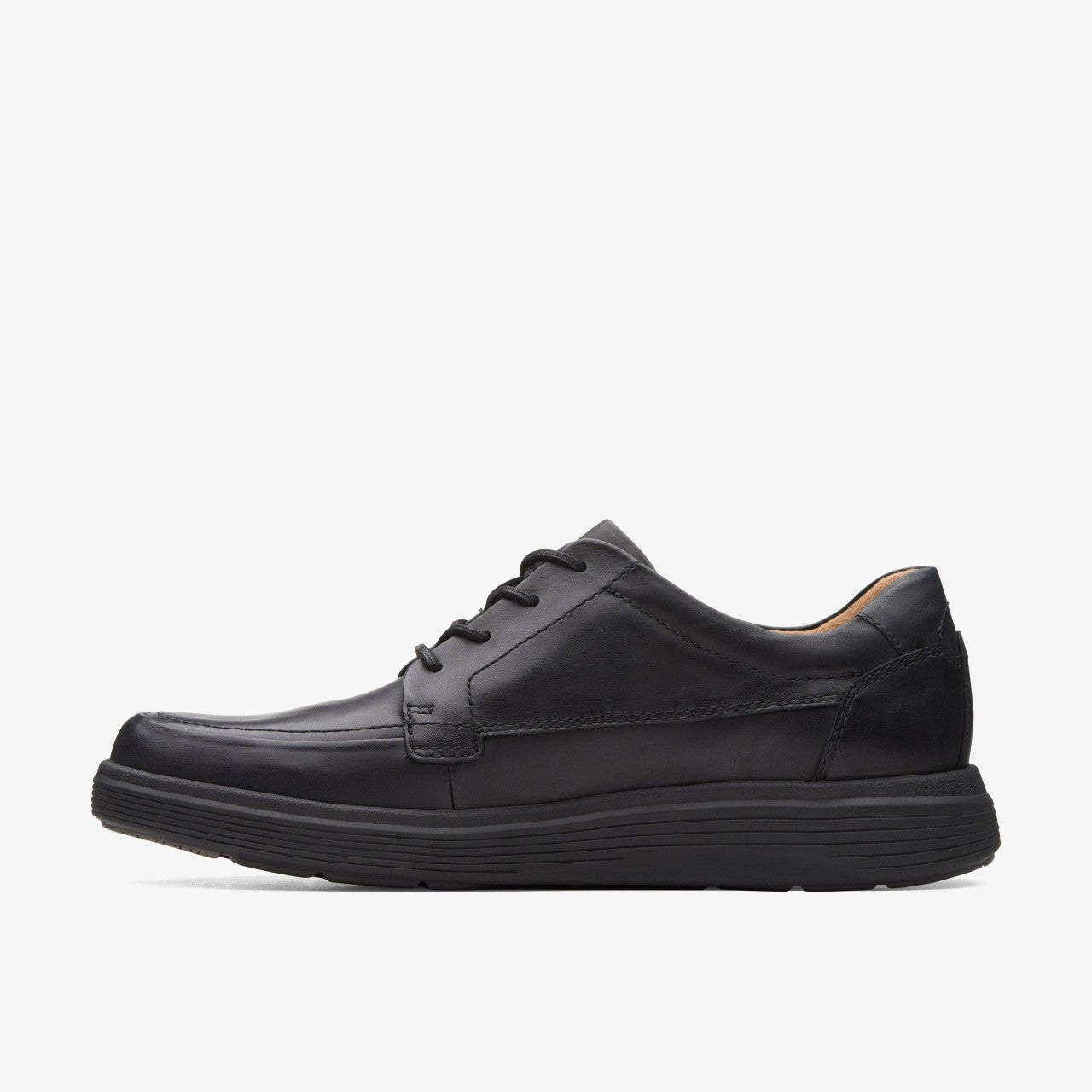 Un Abode Ease Black Leather Clarks Men