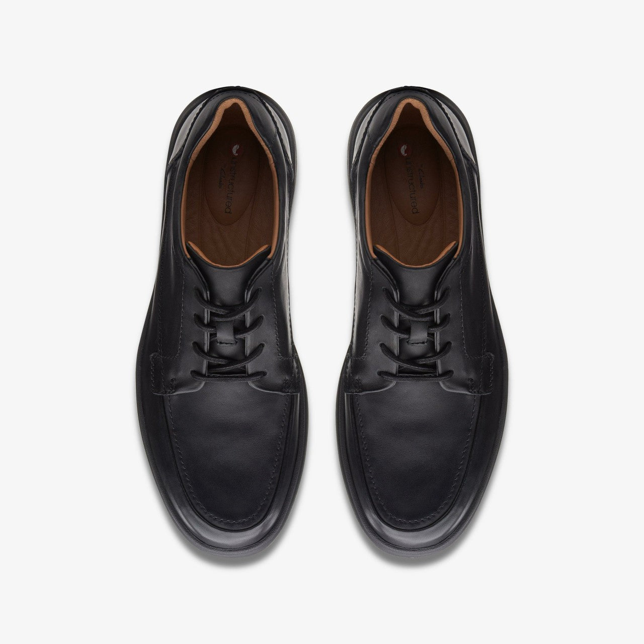 Un Abode Ease Black Leather Clarks Men