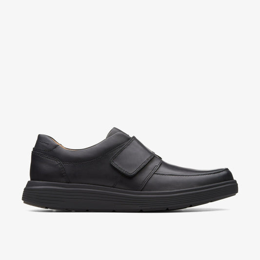 Un Abode Strap Loafer Black Leather Clarks Men