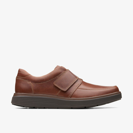 Un Abode Strap Loafer Dark Tan Leather Clarks Men