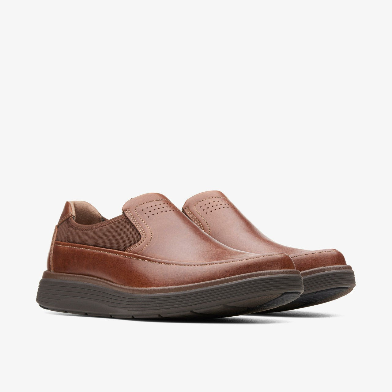 Un Abode Go Loafer Dark Tan Leather Clarks Men