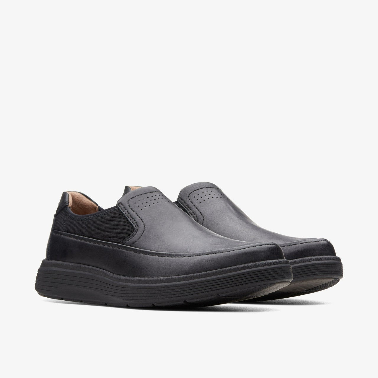 Un Abode Go Loafer Black Leather Clarks Men