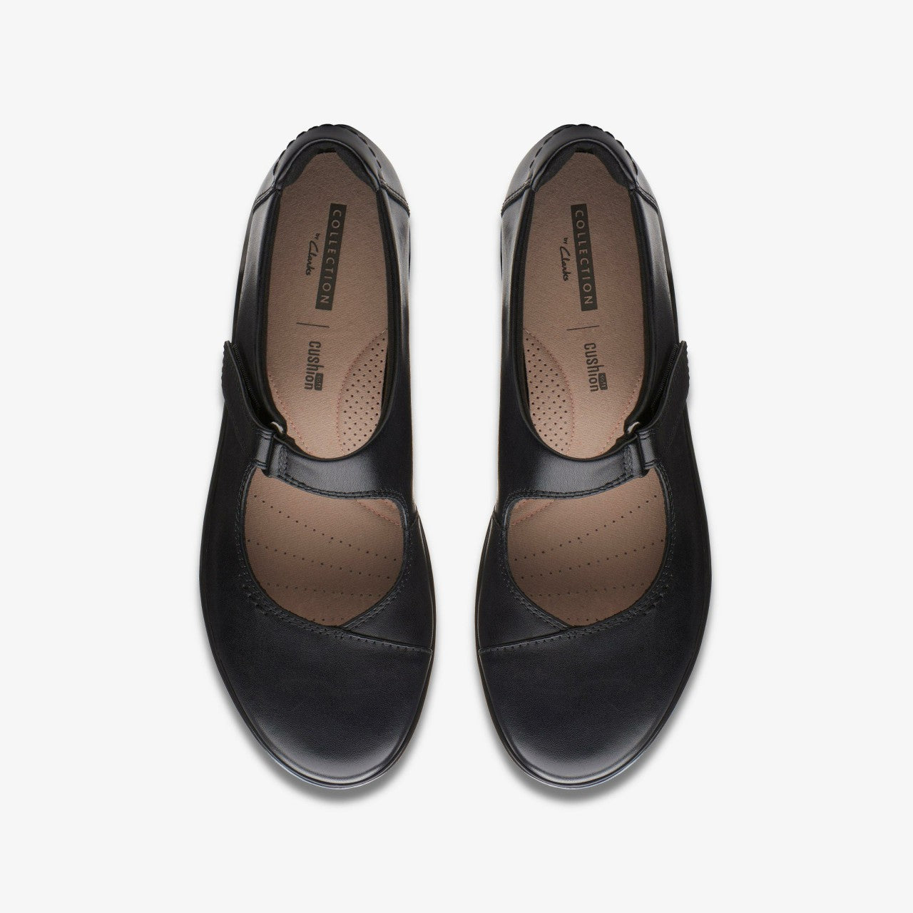 Hope Henley Black Leather Clarks Women
