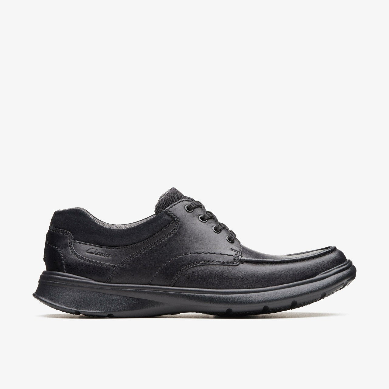 Cotrell Edge Black Smooth Leather Clarks Men
