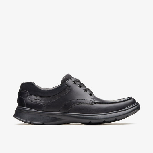 Cotrell Edge Black Smooth Leather Clarks Men