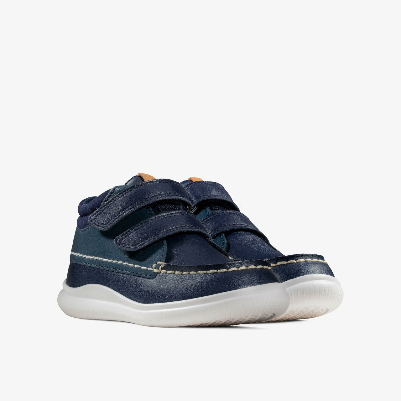 Crest Tuktu Toddler Navy Leather Clarks Kids