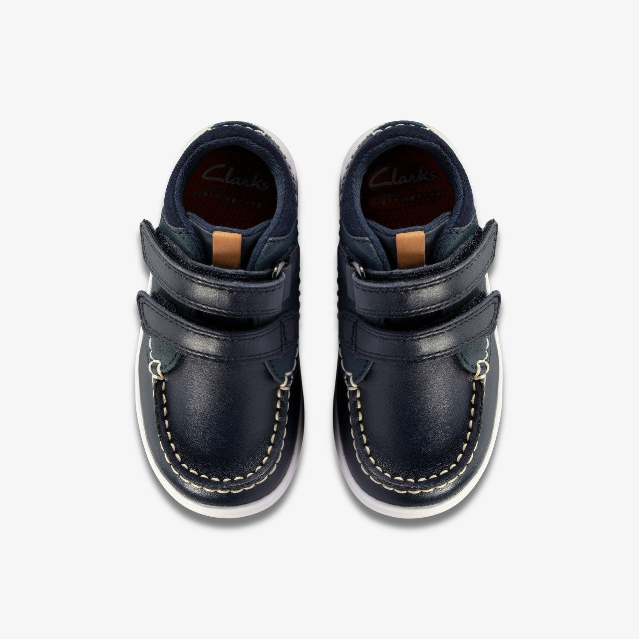 Crest Tuktu Toddler Navy Leather Clarks Kids