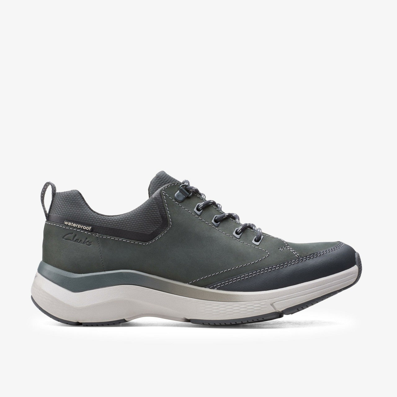 Wave 2.0 Vibe Dark Grey Nubuck Clarks Men