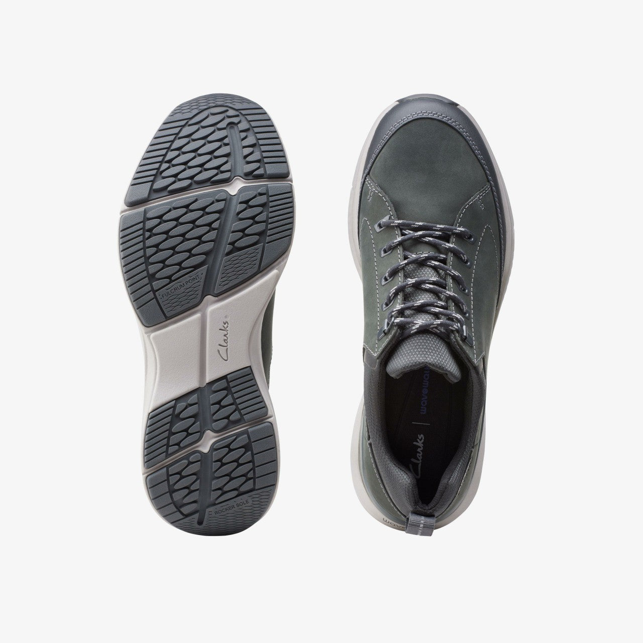 Wave 2.0 Vibe Dark Grey Nubuck Clarks Men