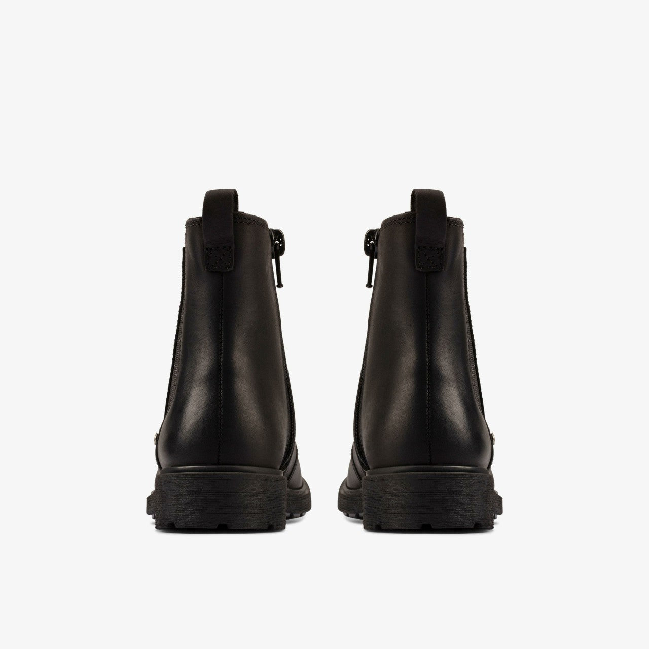 Astrol Orin Kid Black Leather Clarks Kids