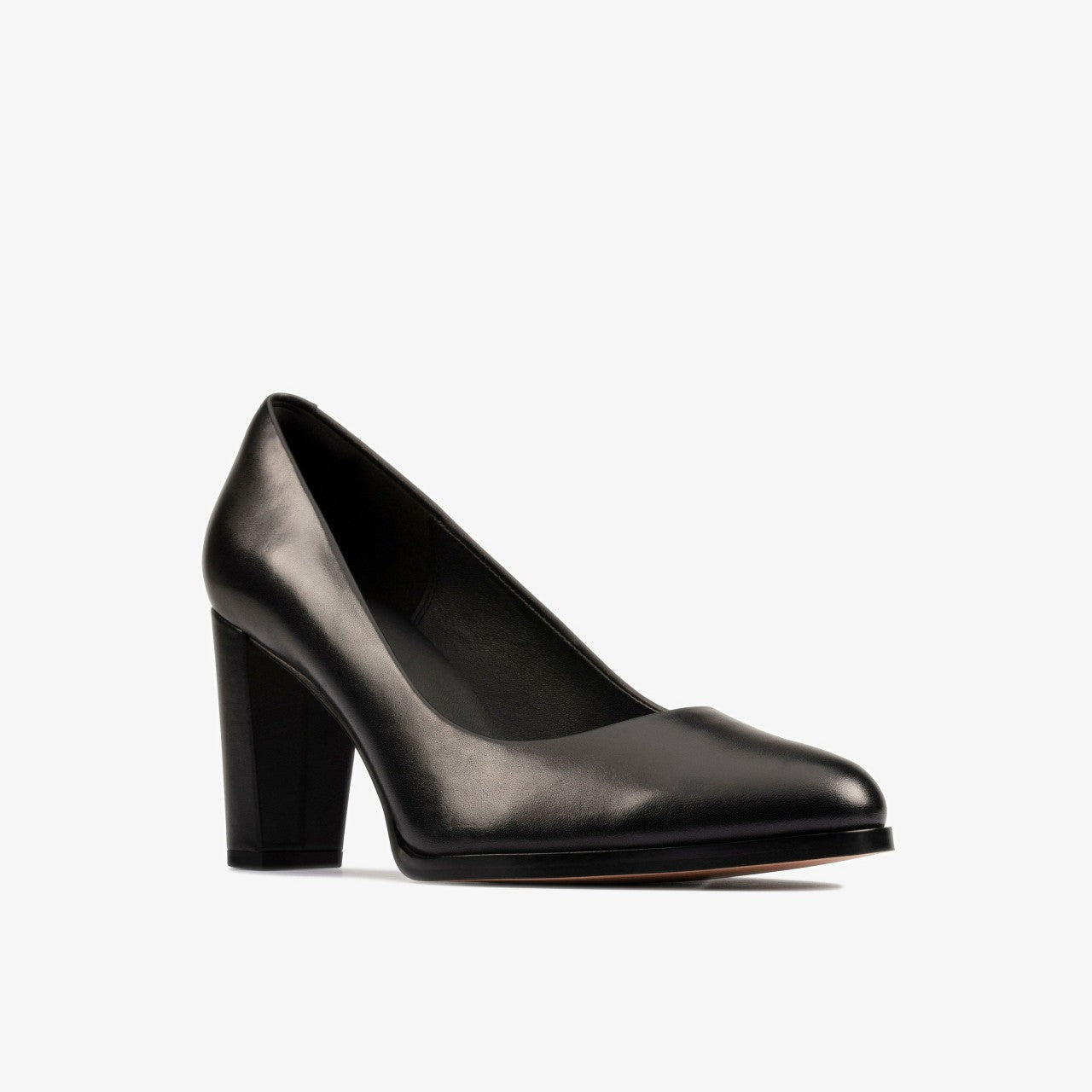 Kaylin Cara 2 Black Leather Clarks Women