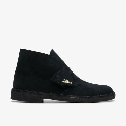 Desert Boot Black Suede Clarks Men