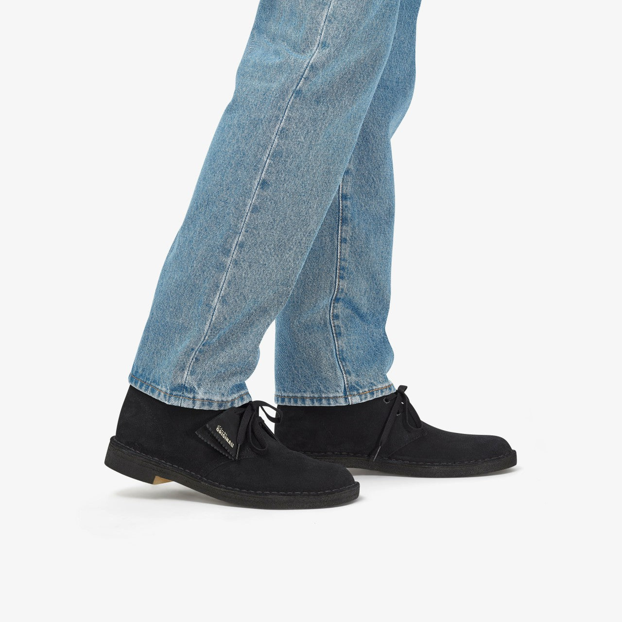 Desert Boot Black Suede Clarks Men