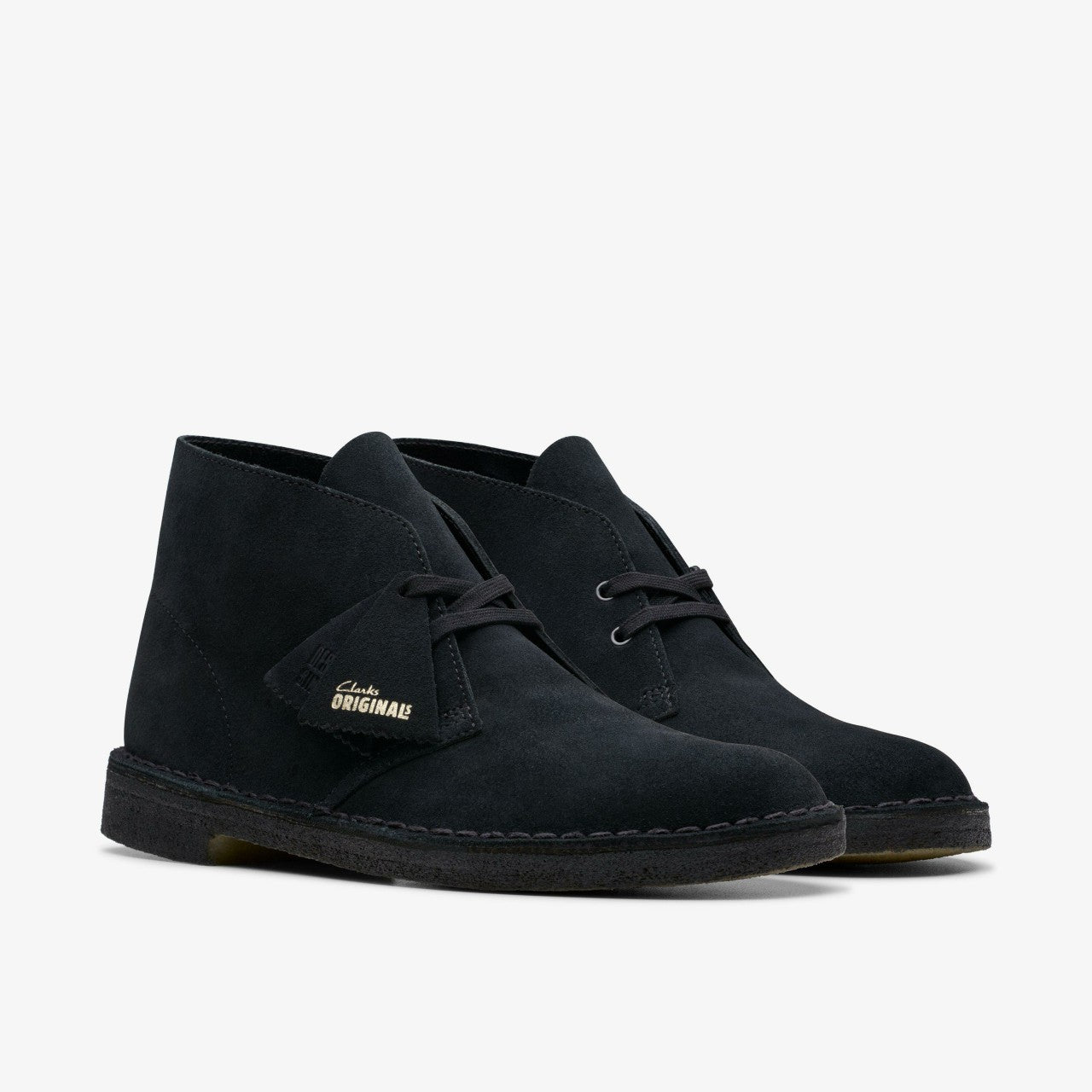 Desert Boot Black Suede Clarks Men