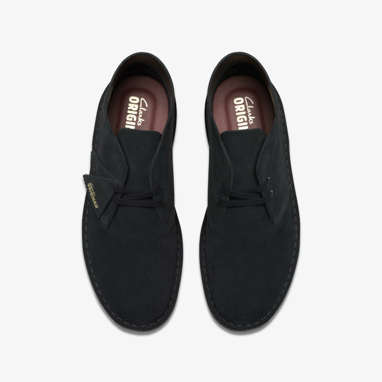 Desert Boot Black Suede Clarks Men