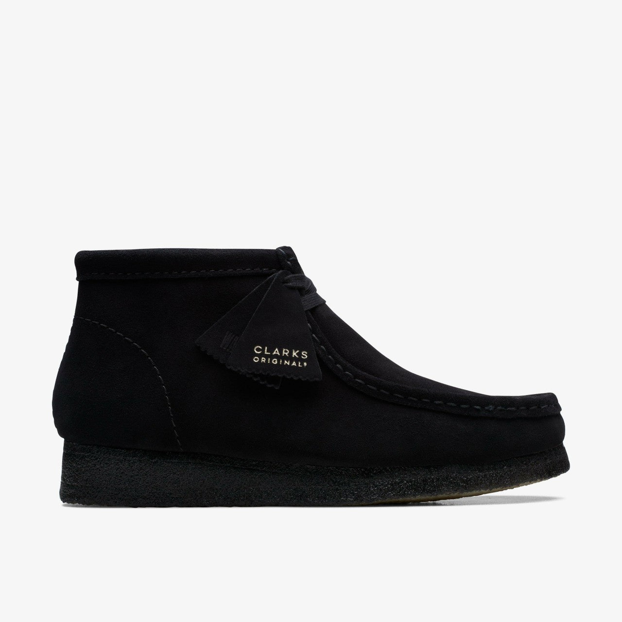 Wallabee Boot Black Suede Clarks Men